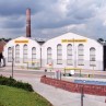 Das Foto zeigt eine ehemalige Fabrik, in der heute ein Museum eingerichtet ist